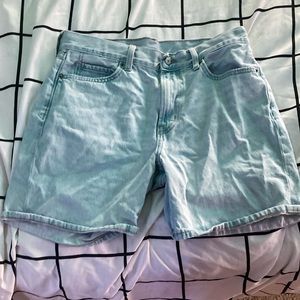 Light Washed Jean Shorts